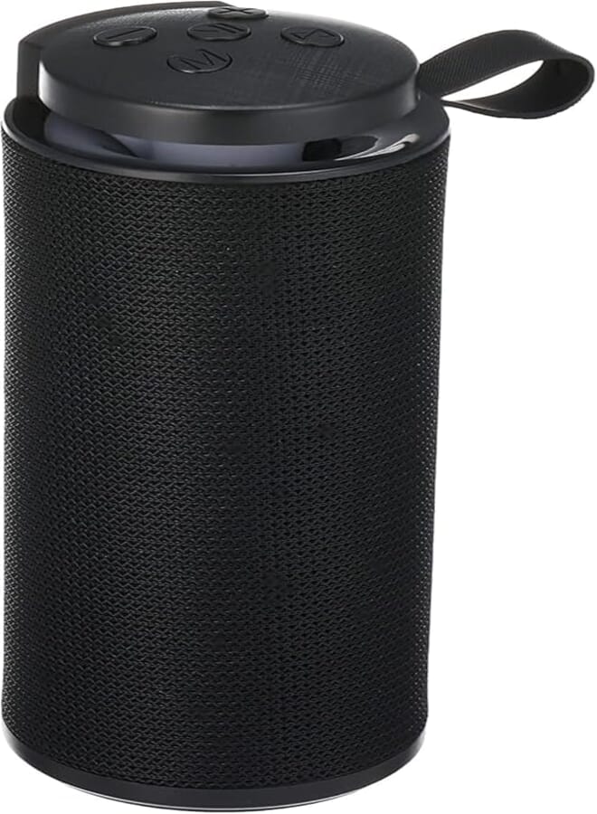 GT-112 Portable Bluetooth Speaker with Mic Outdoor Rechargeable Wireless Speakers Soundbar Loudspeaker TF MP3 Built-in Mic (Black)